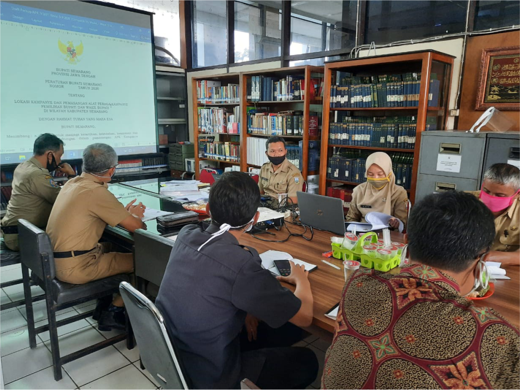 Harmonisasi Raperbup Tentang Lokasi Kampanye Dan Pemasangan Alat Peraga Kampanye Pemilihan Bupati Dan Wakil Bupati Di Wilayah Kabupaten Semarang