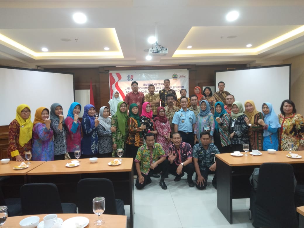 Bimbingan Teknis Jaringan Dokumentasi dan Informasi Hukum Kabupaten/Kota Se Jawa Tengah Tahun 2019