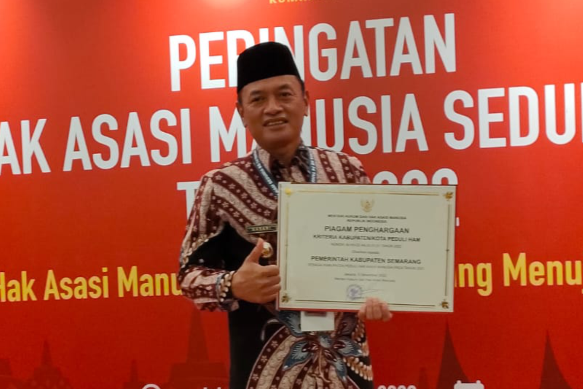 Kabupaten Semarang Meraih Penghargaan Kabupaten/Kota Peduli HAM Ke-9