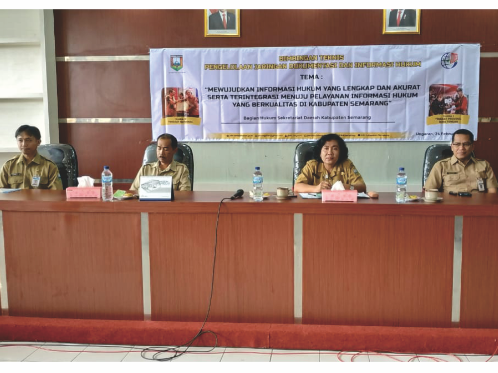 Bimbingan Teknis Pengelolaan Jaringan Dokumentasi dan Informasi Hukum Tahun 2020