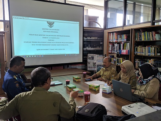 Rapat Koordinasi Pengkajian Peraturan Menteri Dalam Negeri Republik Indonesia Nomor 101 dan 114 Tahun 2018