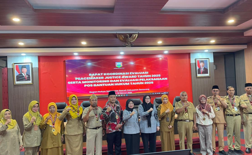 Perkuat Peran Lurah Sebagai Juru Damai, Kanwil Kemenkum Jateng Dan Pemkab Semarang Evaluasi Peacemaker Justice Award 2025