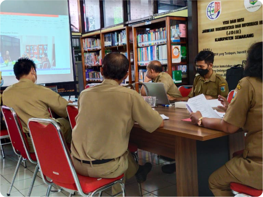 Rapat Persiapan Penilaian JDIH Tingkat Kabupaten/Kota Provinsi Jawa Tengah Di Kabupaten Semarang