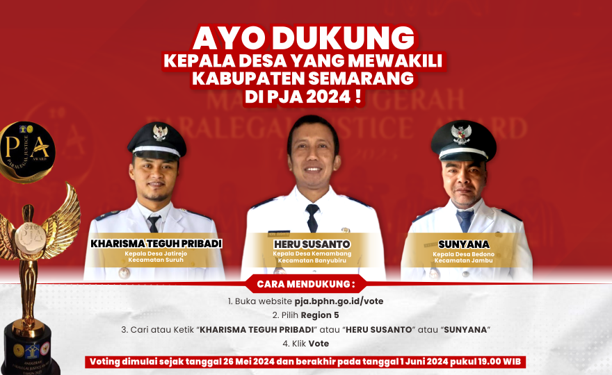  Ayo Dukung Kepala Desa Yang Mewakili Kabupaten Semarang Di PJA 2024