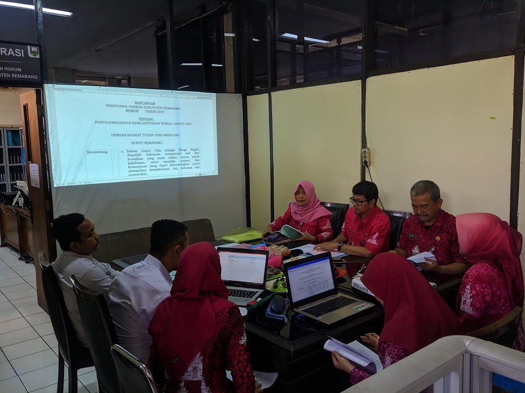 Harmonisasi Raperda Triwulan I Tahun 2019 Tentang Raperda Penyelenggaraan Kesejahteraan Lanjut Usia