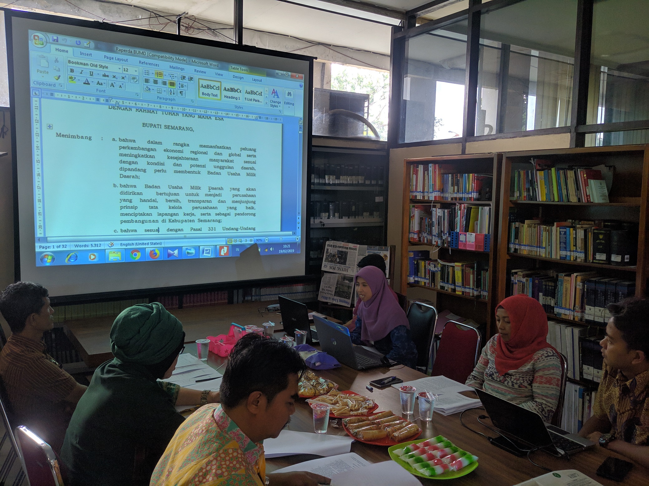 Harmonisasi Raperda Triwulan I Tahun 2019, Raperda Badan Usaha Milik Daerah