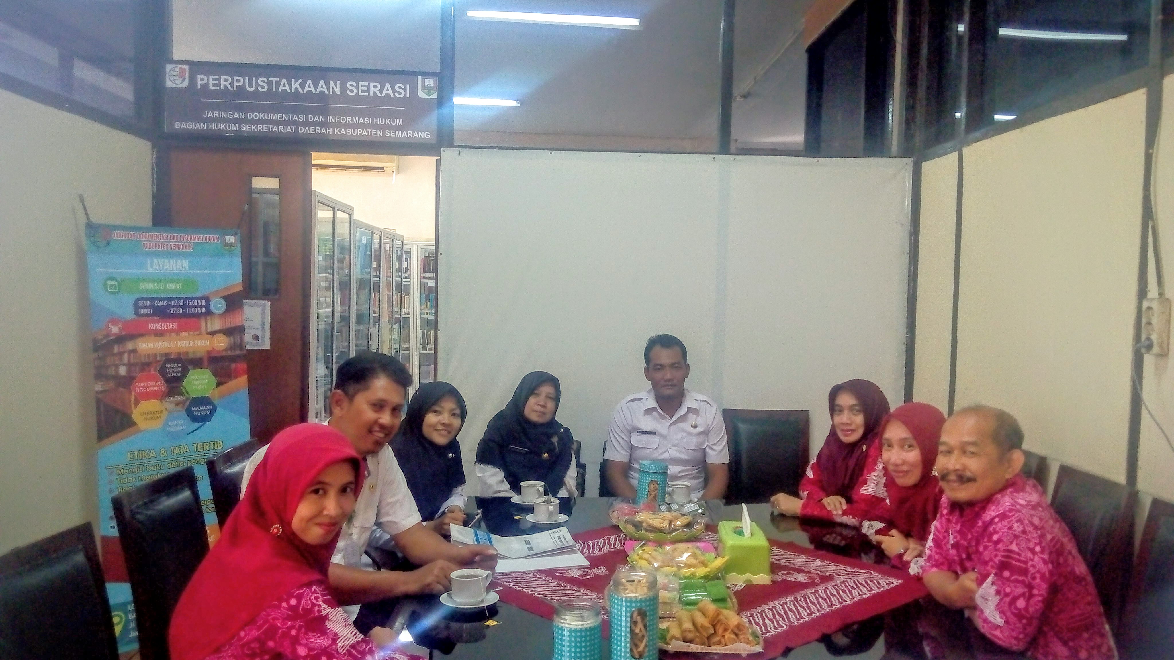 Kunjungan Jaringan Dokumentasi dan Informasi Hukum (JDIH) Kabupaten Kendal