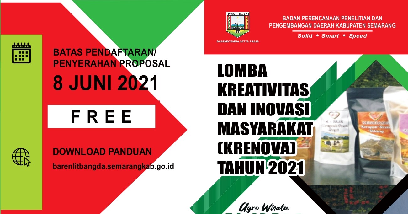 Lomba Kreativitas  Dan Inovasi Masyarakat (KRENOVA) Tingkat Kabupaten Semarang Tahun 2021