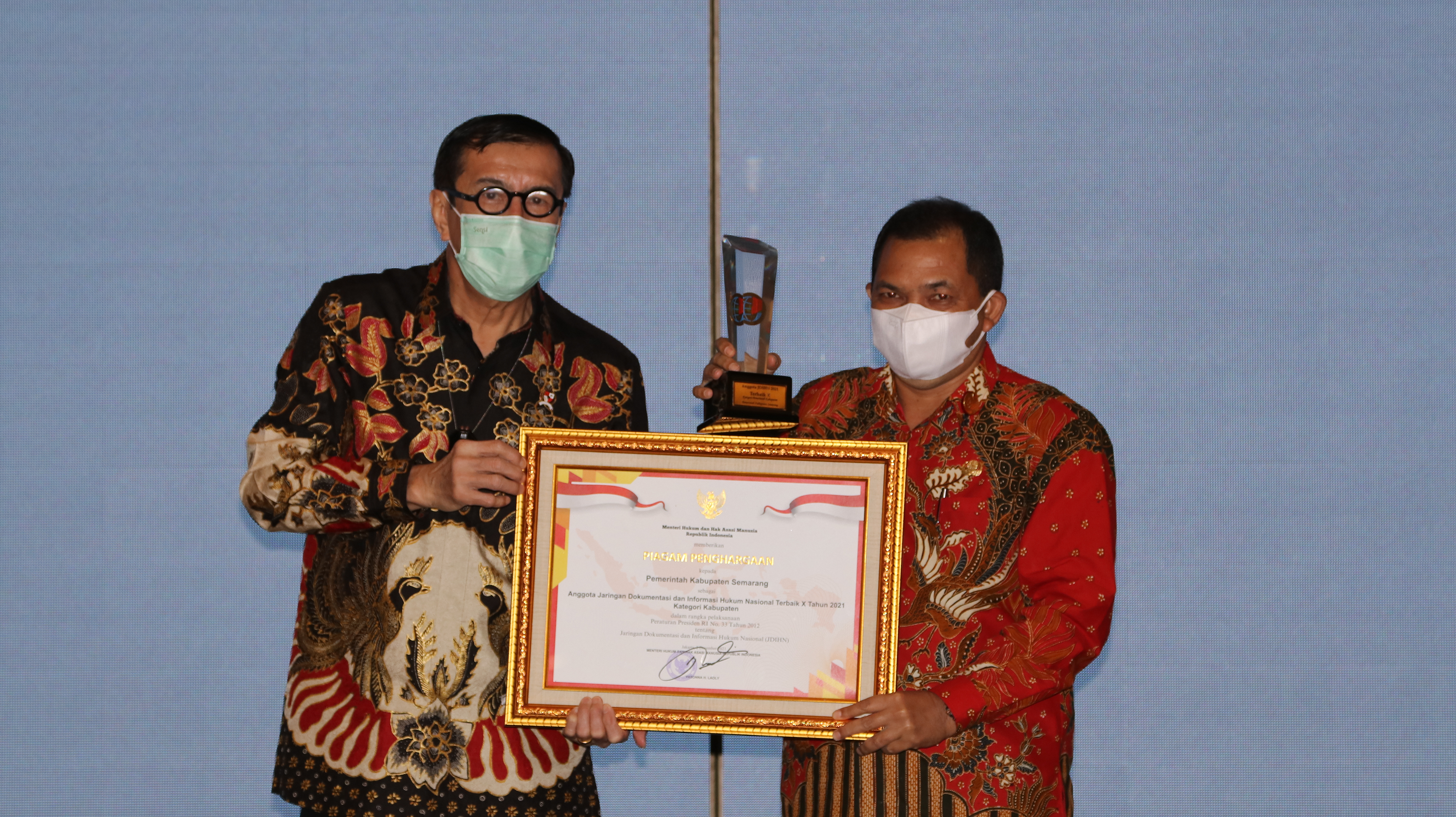 Kabupaten Semarang Peringkat Terbaik X Tahun 2021 Kategori Tingkat Kabupaten