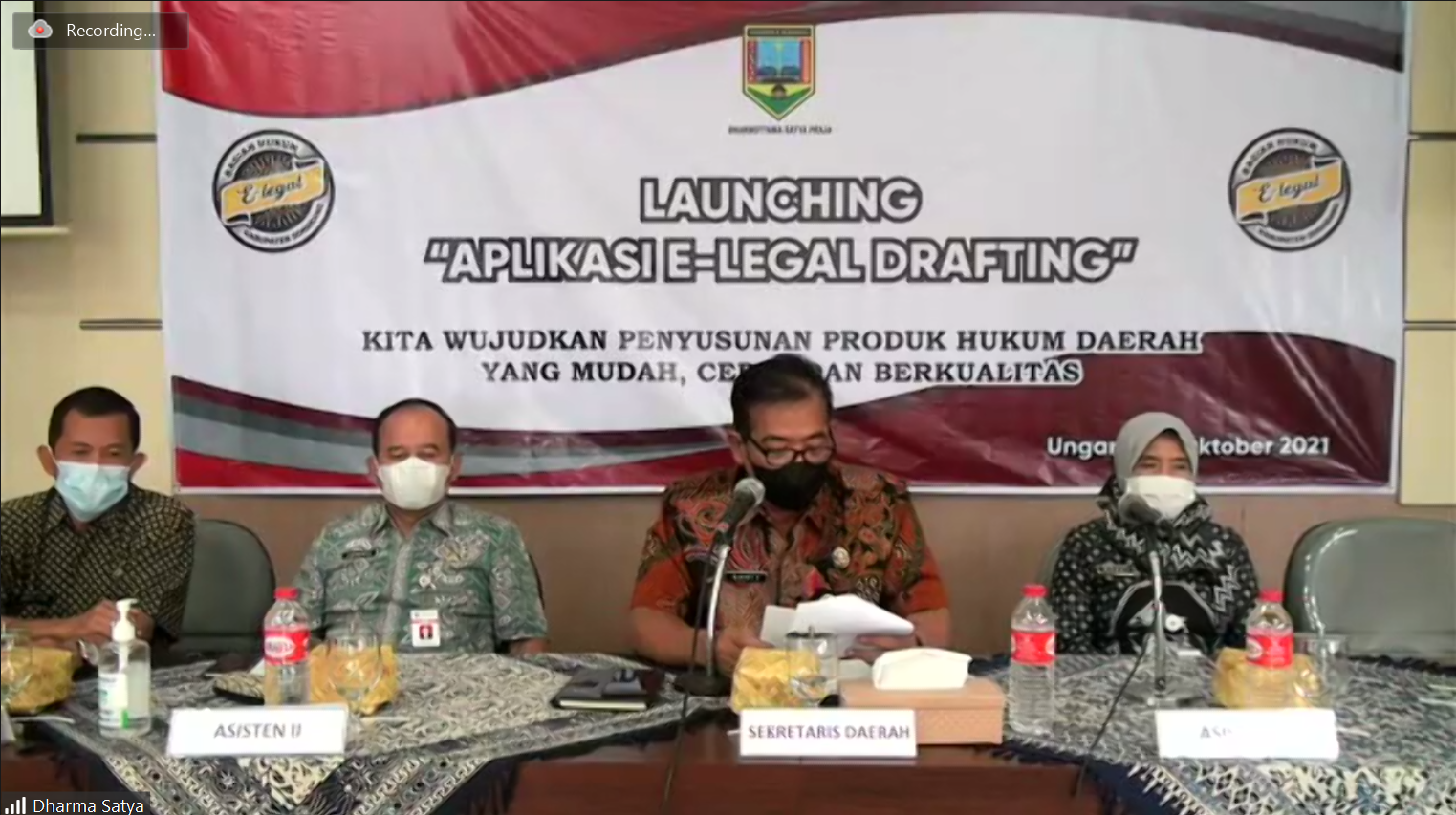 Launching Aplikasi E-Legal Drafting
